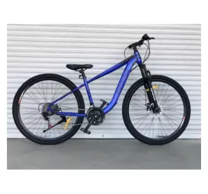 Велосипед гірський Toprider 550 29" рама 17 обладнання Shimano Синій Велосипед гірський Toprider 550 29" рама 17 обладнання Shimano Синій