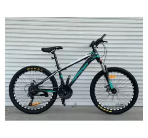 Велосипед гірський TopRider 611 24" рама 14 обладнання Shimano Зелений Велосипед гірський TopRider 611 24" рама 14 обладнання Shimano Зелений