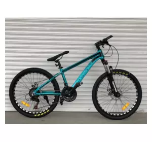 Велосипед гірський алюмінієвий Toprider 680 24" рама 14 обладнання Shimano Синій Зріст 130-165см Велосипед гірський алюмінієвий Toprider 680 24" рама 14 обладнання Shimano Синій Зріст 130-165см