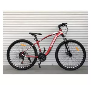 Велосипед гірський Toprider 550 27.5" рама 15 обладнання Shimano Червоний Велосипед гірський Toprider 550 27.5" рама 15 обладнання Shimano Червоний