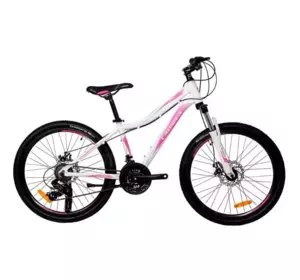 Велосипед гірський Crosser Sweet 26" рама 16" Біло-рожевий Велосипед гірський Crosser Sweet 26" рама 16" Біло-рожевий