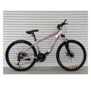 Велосипед гірський TopRider 550 26" рама 15 обладнання Shimano Рожевий Велосипед гірський TopRider 550 26" рама 15 обладнання Shimano Рожевий