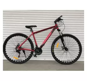 Велосипед гірський алюмінієвий Toprider 680 29" рама 19 обладнання Shimano Червоний Велосипед гірський алюмінієвий Toprider 680 29" рама 19 обладнання Shimano Червоний