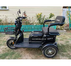 Електротрайк Електроскутер триколісний Crosser TR-1 600Вт Кроссер чорний Електротрайк Електроскутер триколісний Crosser TR-1 600Вт Кроссер чорний