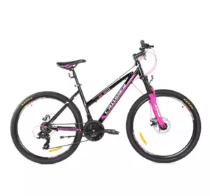 Велосипед гірський Crosser Girl XC-100 26" рама 16.9" Чорно-рожевий Велосипед гірський Crosser Girl XC-100 26" рама 16.9" Чорно-рожевий
