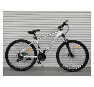 Велосипед гірський алюмінієвий Toprider 777 27.5" рама 17 обладнання Shimano Білий Велосипед гірський алюмінієвий Toprider 777 27.5" рама 17 обладнання Shimano Білий
