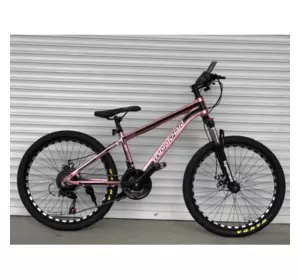 Велосипед гірський алюмінієвий Toprider 680 24" рама 14 обладнання Shimano Рожевий Зріст 130-165см Велосипед гірський алюмінієвий Toprider 680 24" рама 14 обладнання Shimano Рожевий Зріст 130-165см