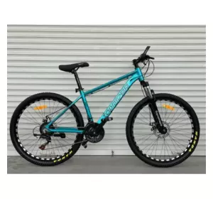 Велосипед гірський алюмінієвий Toprider 670 26" рама 17 обладнання Shimano Синій Велосипед гірський алюмінієвий Toprider 670 26" рама 17 обладнання Shimano Синій
