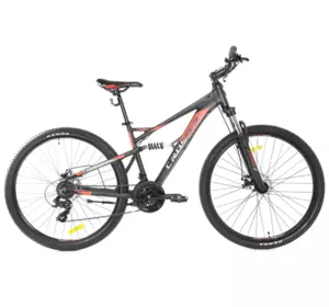 Велосипед гірський Crosser Stanley 26" рама 16.5" Чорно-червоний Велосипед гірський Crosser Stanley 26" рама 16.5" Чорно-червоний