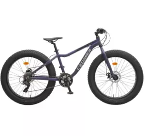 Велосипед гірський Crosser Fat Bike 26" рама 16" Фіолетовий Велосипед гірський Crosser Fat Bike 26" рама 16" Фіолетовий