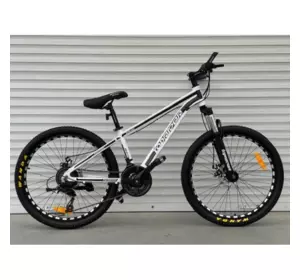 Велосипед гірський алюмінієвий Toprider 680 24" рама 14, обладнання Shimano Білий. Зріст 130-165см Велосипед гірський алюмінієвий Toprider 680 24" рама 14, обладнання Shimano Білий. Зріст 130-165см