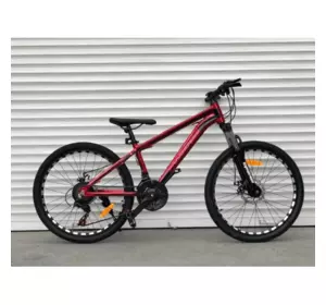 Велосипед гірський алюмінієвий Toprider 680 24" рама 14 обладнання Shimano Червоний Зріст 130-165см Велосипед гірський алюмінієвий Toprider 680 24" рама 14 обладнання Shimano Червоний Зріст 130-165см
