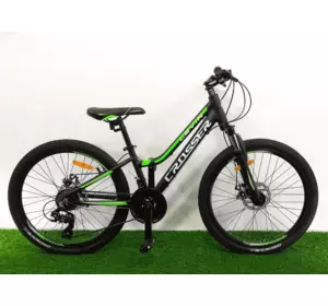 Велосипед гірський підлітковий 24″ Crosser levin рама 12 Чорно-зелений Велосипед гірський підлітковий 24″ Crosser levin рама 12 Чорно-зелений