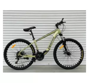 Велосипед гірський TopRider 550 26" рама 15 обладнання Shimano Оливковий Велосипед гірський TopRider 550 26" рама 15 обладнання Shimano Оливковий
