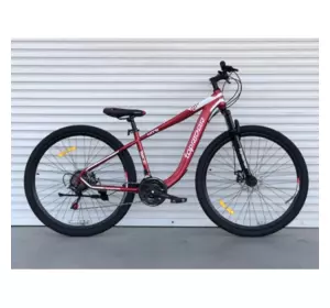 Велосипед гірський Toprider 550 27.5" рама 15 обладнання Shimano Червоний Велосипед гірський Toprider 550 27.5" рама 15 обладнання Shimano Червоний