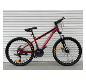 Велосипед гірський алюмінієвий Toprider 680 26" рама 17 обладнання Shimano Червоний Велосипед гірський алюмінієвий Toprider 680 26" рама 17 обладнання Shimano Червоний