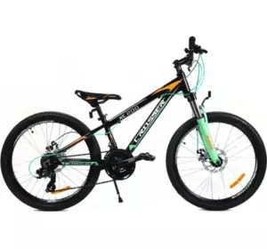 Велосипед гірський Crosser Boy XC-200 26" рама 16.9" Чорно-зелений Велосипед гірський Crosser Boy XC-200 26" рама 16.9" Чорно-зелений