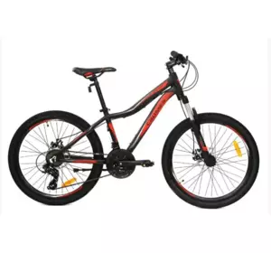 Велосипед гірський підлітковий Crosser Streаm 24″ рама 14″ Чорний Велосипед гірський підлітковий Crosser Streаm 24″ рама 14″ Чорний