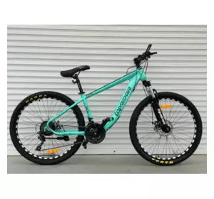 Велосипед гірський TopRider 550 26" рама 15 обладнання Shimano Бірюзовий Велосипед гірський TopRider 550 26" рама 15 обладнання Shimano Бірюзовий