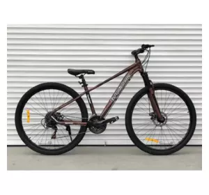 Велосипед гірський алюмінієвий Toprider 901 29" рама 16 обладнання Shimano Коричневий Велосипед гірський алюмінієвий Toprider 901 29" рама 16 обладнання Shimano Коричневий