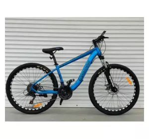 Велосипед гірський 26" Toprider 550 рама 15 обладнання Shimano Синій Велосипед гірський 26" Toprider 550 рама 15 обладнання Shimano Синій