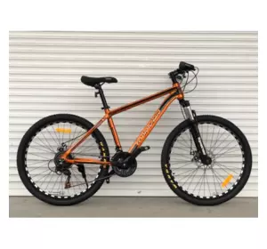 Велосипед гірський алюмінієвий Toprider 680 26" рама 17 обладнання Shimano Золотий Велосипед гірський алюмінієвий Toprider 680 26" рама 17 обладнання Shimano Золотий