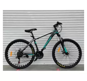Велосипед гірський Toprider 611 26" рама 17 обладнання Shimano Зелений Велосипед гірський Toprider 611 26" рама 17 обладнання Shimano Зелений