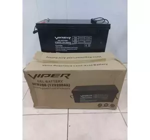 Акумулятор гелевий Viper 6-FMМ-200 12V 200AH Акумулятор гелевий Viper 6-FMМ-200 12V 200AH