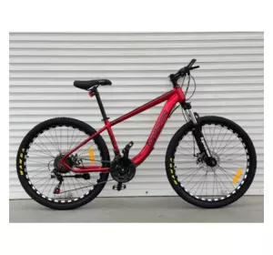 Велосипед гірський TopRider 550 26" рама 15 обладнання Shimano Червоний Велосипед гірський TopRider 550 26" рама 15 обладнання Shimano Червоний