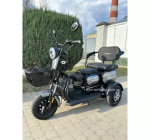 Електротрайк Електроскутер триколісний FADA OLDІ 1000W Сірий Фада олді Електротрайк Електроскутер триколісний FADA OLDІ 1000W Сірий Фада олді