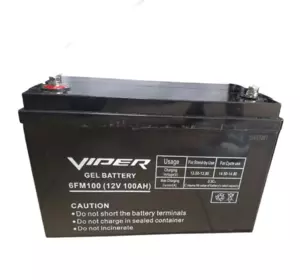 Акумулятор гелевий Viper 6-FM-100 12V 100AH Акумулятор гелевий Viper 6-FM-100 12V 100AH
