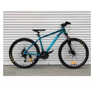 Велосипед гірський алюмінієвий Toprider 680 26" рама 17 обладнання Shimano Синій Велосипед гірський алюмінієвий Toprider 680 26" рама 17 обладнання Shimano Синій