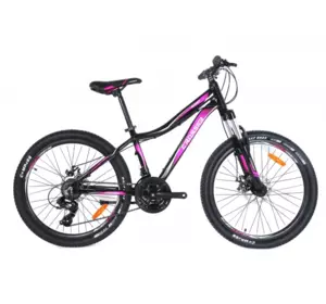 Велосипед гірський Crosser Sweet 24" рама 13 дюймів Чорний Велосипед гірський Crosser Sweet 24" рама 13 дюймів Чорний