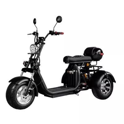 Електроскутер триколісний Електротрайк ATLAS Hunter 2500W Чорний. Безкоштовна доставка