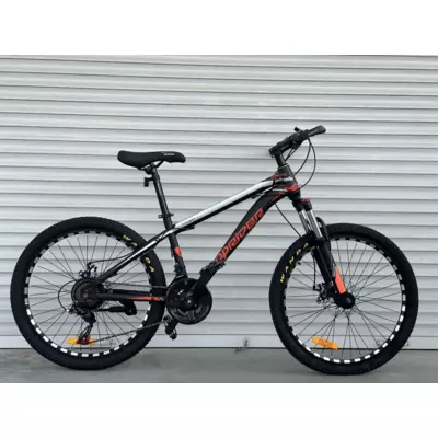 Велосипед гірський TopRider 611 24" рама 14 обладнання Shimano Червоний