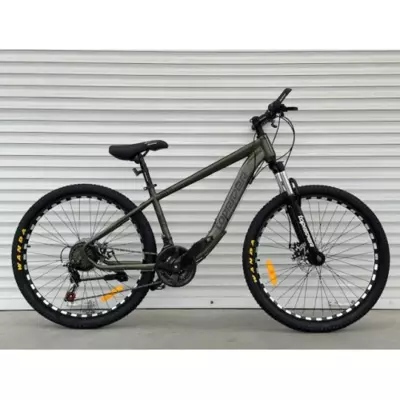 Велосипед гірський TopRider 550 26" рама 15 обладнання Shimano Хаккі