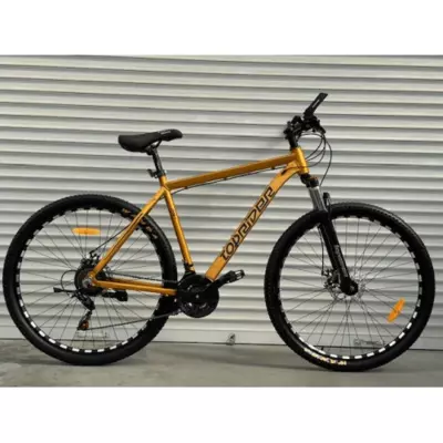 Велосипед гірський алюмінієвий Toprider 670 29" рама 21 обладнання Shimano Золотий