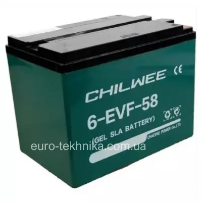 Тягова акумуляторна батарея АКБ CHILWEE 6-EVF-58.2 12V 58Ah