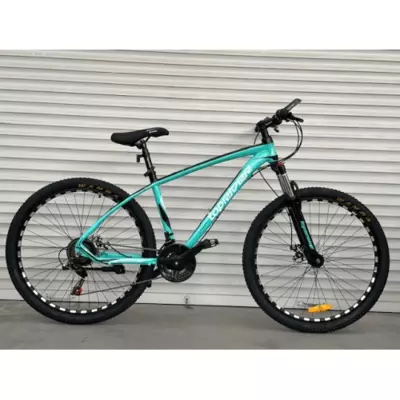 Велосипед гірський алюмінієвий Toprider 777 27.5" рама 17 обладнання Shimano Аква