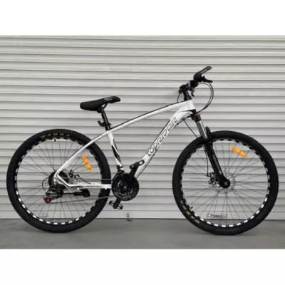 Велосипед гірський алюмінієвий Toprider 777 27.5" рама 17 обладнання Shimano Білий