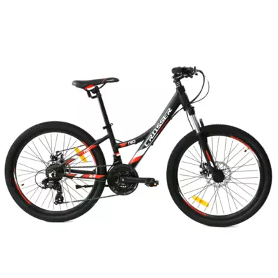 Велосипед гірський підлітковий 24" Crosser Nio Stels рама 12.5 Чорно-червоний