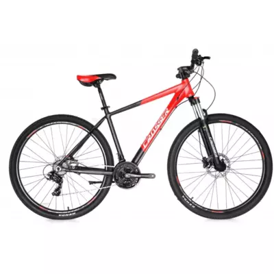 Велосипед гірський Crosser МТ-041 29" рама 19" 21s SHIMANO+Hydra Чорно-червоний