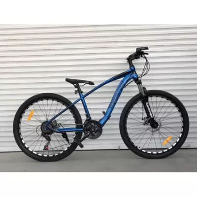 Велосипед гірський Toprider 550 27.5" рама 15 обладнання Shimano Синій
