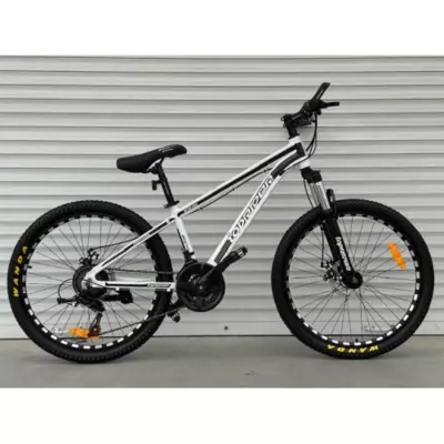 Велосипед гірський алюмінієвий Toprider 680 24" рама 14, обладнання Shimano Білий. Зріст 130-165см