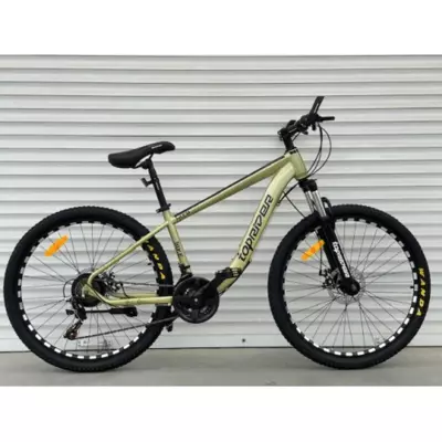 Велосипед гірський TopRider 550 26" рама 15 обладнання Shimano Оливковий