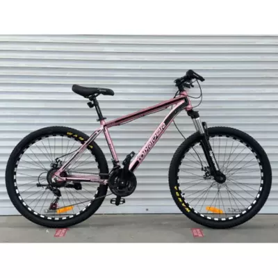 Велосипед гірський алюмінієвий Toprider 680 26" рама 17 обладнання Shimano Мідний