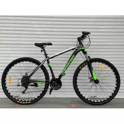 Велосипед гірський Toprider 611 26" рама 17 обладнання Shimano Салатовий
