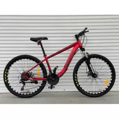 Велосипед гірський TopRider 550 26" рама 15 обладнання Shimano Червоний