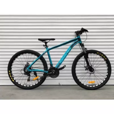 Велосипед гірський алюмінієвий Toprider 680 26" рама 17 обладнання Shimano Синій
