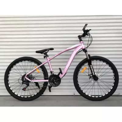 Велосипед гірський Toprider 550 27.5" рама 15 обладнання Shimano Рожевий